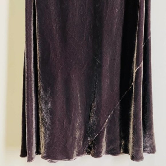 Calvin Klein NEW Silk Blend Velour Velvet Midi Dress Cowl Drape Neck Size 8 NWT - Picture 3 of 13